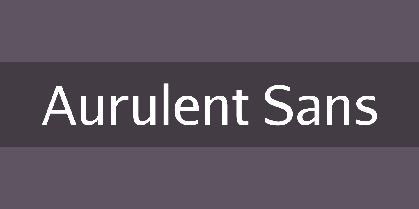 Aurulent Sans Font